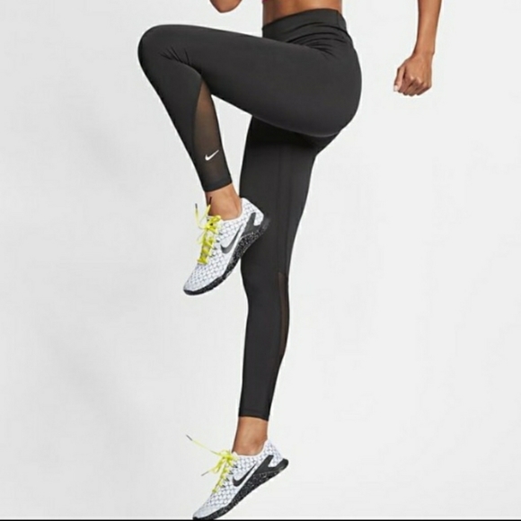 Nike Pants - Xs, Nike ONE Tight Fit with Mesh Tights